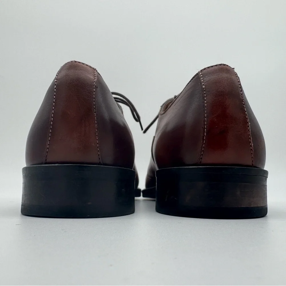 To Boot New York Dover Brown Leather Lace Up Cap Toe Oxford Size 8 M